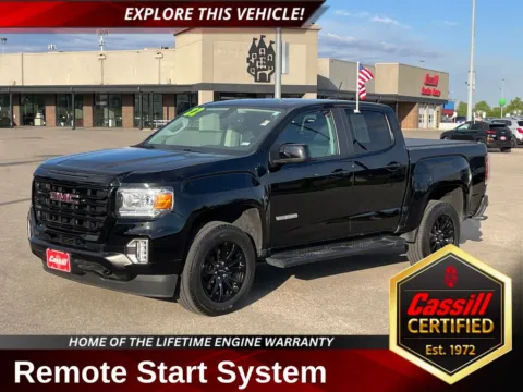 Black 2022 GMC Canyon Elevation for sale in Cedar Rapids, IA