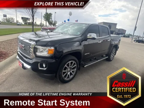 Black 2019 GMC Canyon Denali for sale in Cedar Rapids, IA