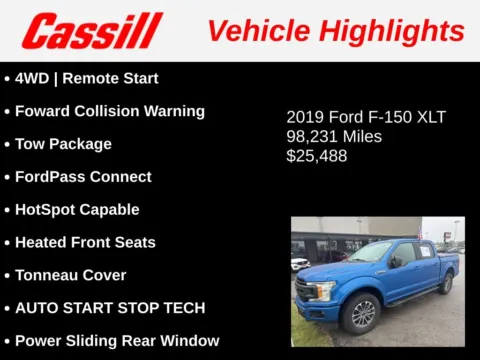 Another view of 2019 Ford F-150 XLT for sale in Cedar Rapids, IA at Cassill Motors