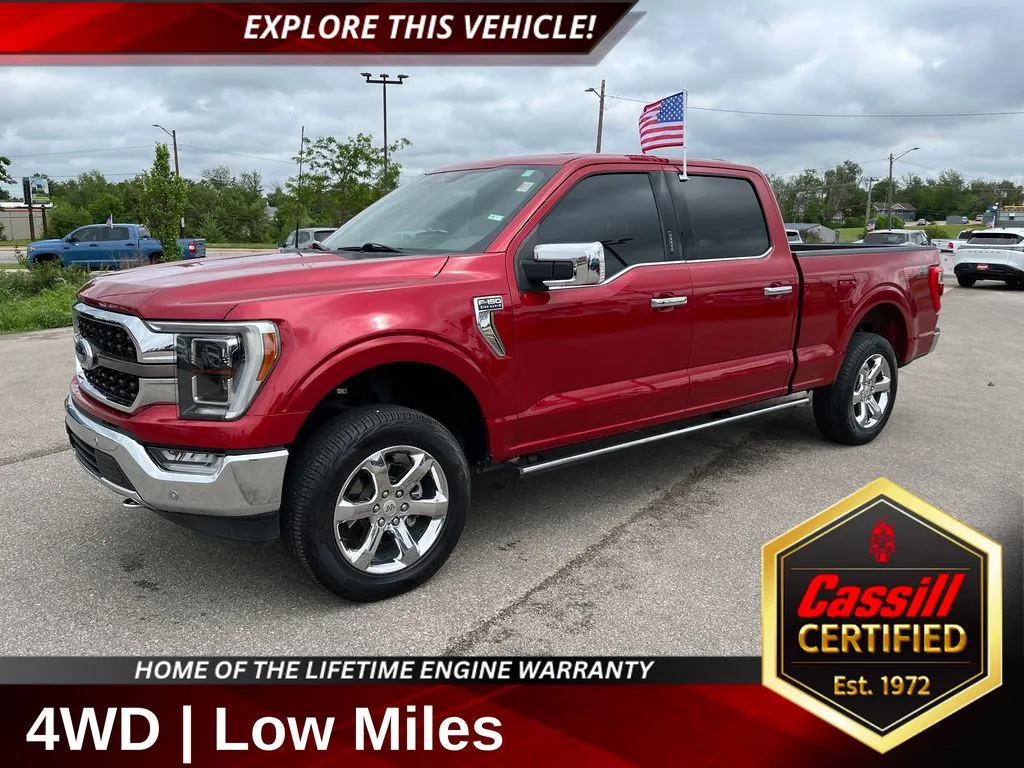 Red 2022 Ford F-150 King Ranch for sale in Cedar Rapids, IA