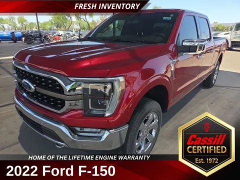 Red 2022 Ford F-150 King Ranch for sale in Cedar Rapids, IA