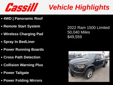 Another view of 2022 Ram 1500 Limited for sale in Cedar Rapids, IA at Cassill Motors