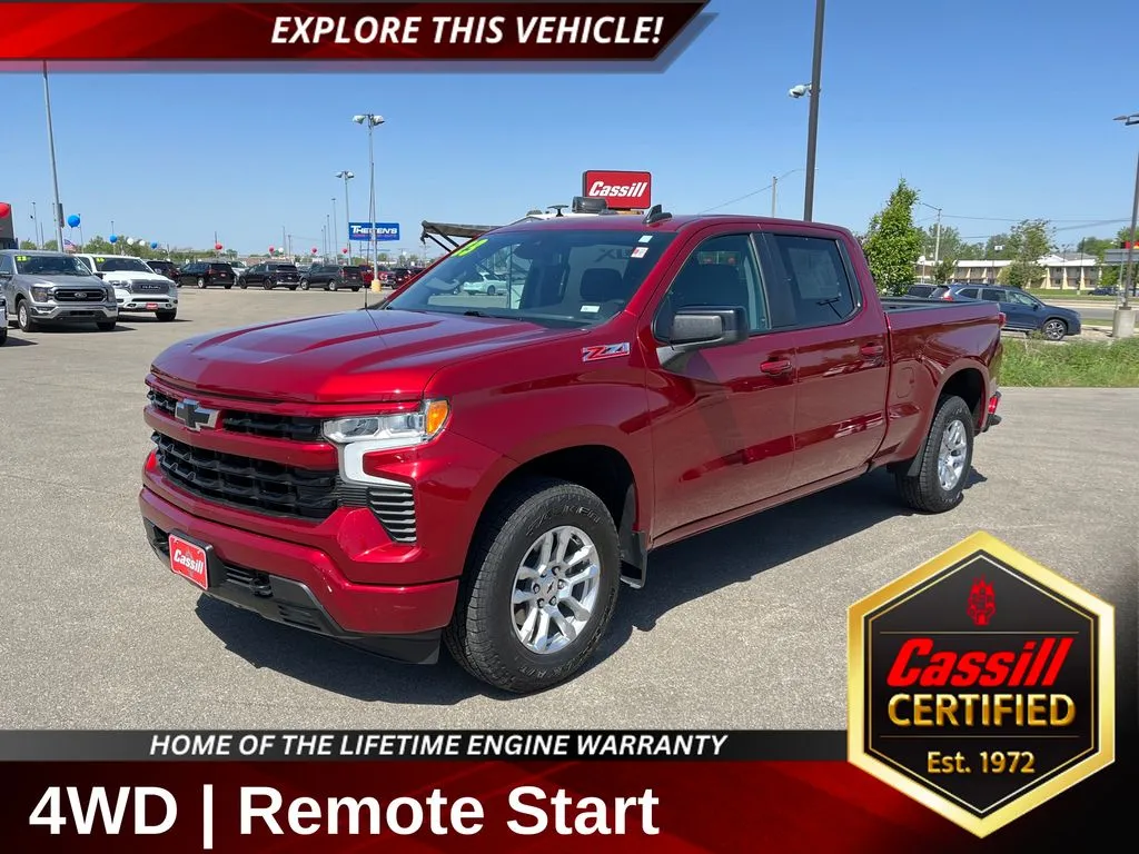 Red 2023 Chevrolet Silverado 1500 RST for sale in Cedar Rapids, IA