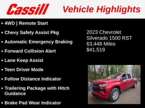 Another view of 2023 Chevrolet Silverado 1500 RST for sale in Cedar Rapids, IA at Cassill Motors