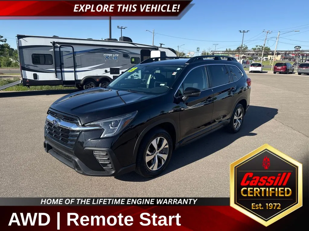 Black 2023 Subaru Ascent Premium for sale in Cedar Rapids, IA