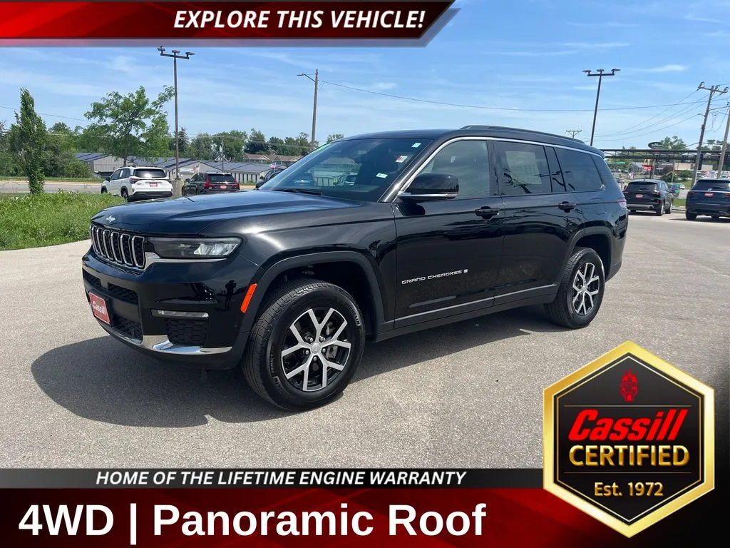 Black 2024 Jeep Grand Cherokee L Limited for sale in Cedar Rapids, IA