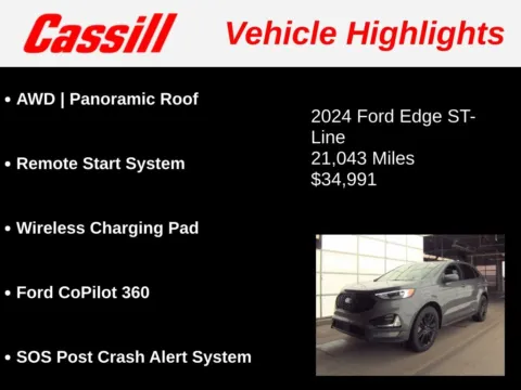 Another view of 2024 Ford Edge ST Line for sale in Cedar Rapids, IA at Cassill Motors