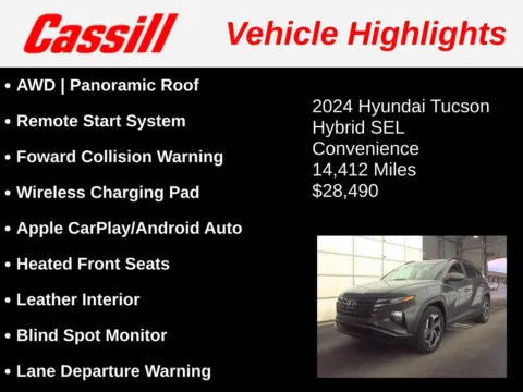 Another view of 2024 Hyundai Tucson Hybrid SEL Convenience for sale in Cedar Rapids, IA at Cassill Motors