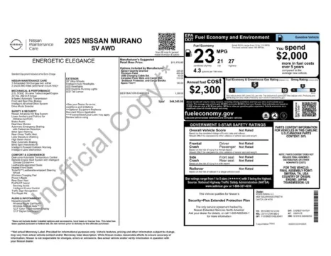 Photos of 2025 Nissan Murano SV for sale in Cedar Rapids, IA at Cassill Motors
