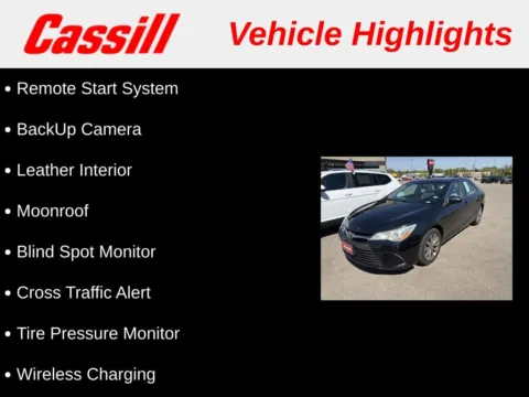 Another view of 2016 Toyota Camry XLE for sale in Cedar Rapids, IA at Cassill Motors