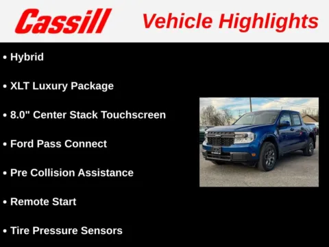 Another view of 2023 Ford Maverick XLT for sale in Cedar Rapids, IA at Cassill Motors
