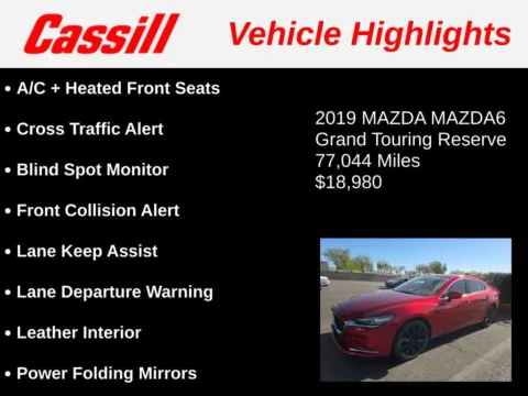 Another view of 2019 Mazda Mazda6 Grand Touring Reserve for sale in Cedar Rapids, IA at Cassill Motors