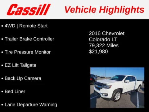 Another view of 2016 Chevrolet Colorado LT for sale in Cedar Rapids, IA at Cassill Motors