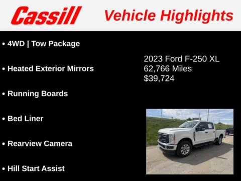 Another view of 2023 Ford F-250SD XL for sale in Cedar Rapids, IA at Cassill Motors