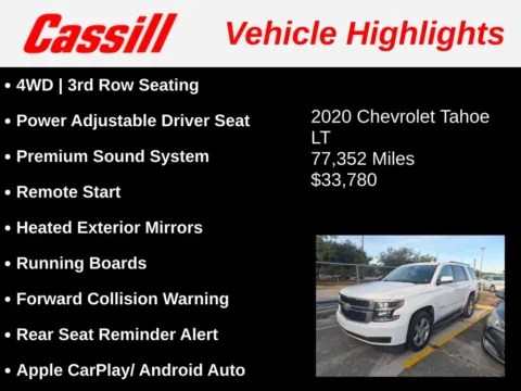 Another view of 2020 Chevrolet Tahoe LT for sale in Cedar Rapids, IA at Cassill Motors