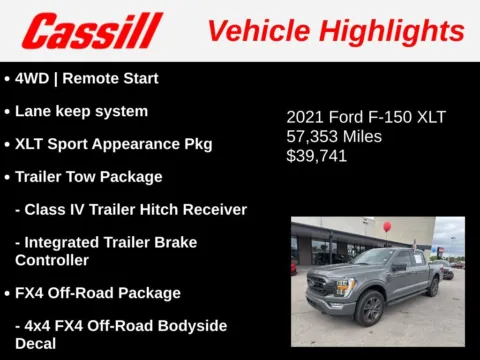 Another view of 2021 Ford F-150 XLT for sale in Cedar Rapids, IA at Cassill Motors