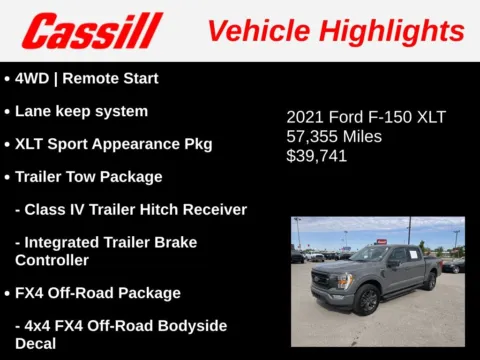 Another view of 2021 Ford F-150 XLT for sale in Cedar Rapids, IA at Cassill Motors