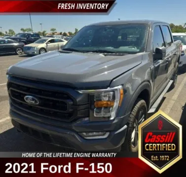 Gray 2021 Ford F-150 XLT for sale in Cedar Rapids, IA