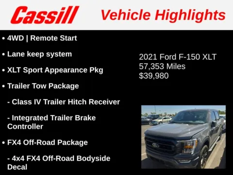 Another view of 2021 Ford F-150 XLT for sale in Cedar Rapids, IA at Cassill Motors