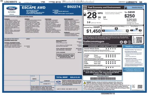 Photos of 2020 Ford Escape SE for sale in Cedar Rapids, IA at Cassill Motors