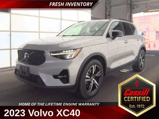 Black 2023 Volvo XC40 B5 Plus Dark Theme for sale in Cedar Rapids, IA