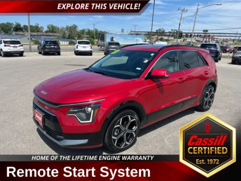 Red 2023 Kia Niro EX Touring for sale in Cedar Rapids, IA
