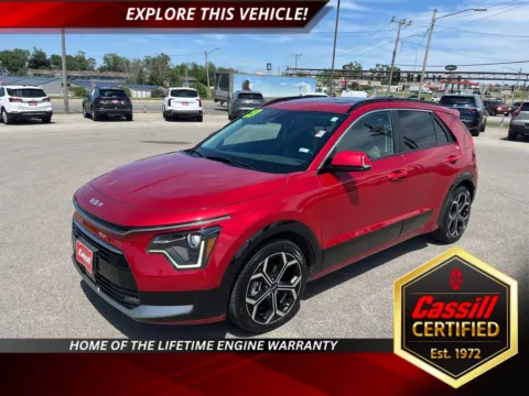 Red 2023 Kia Niro EX Touring for sale in Cedar Rapids, IA