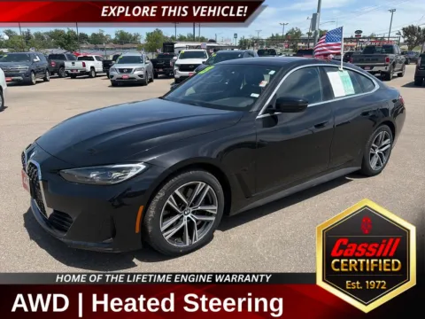 Black 2023 BMW 4 Series 430i Gran Coupe for sale in Cedar Rapids, IA
