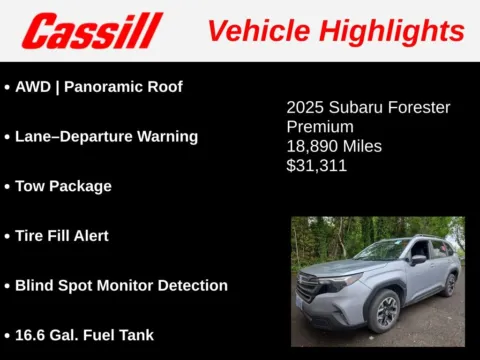 Another view of 2025 Subaru Forester Premium for sale in Cedar Rapids, IA at Cassill Motors