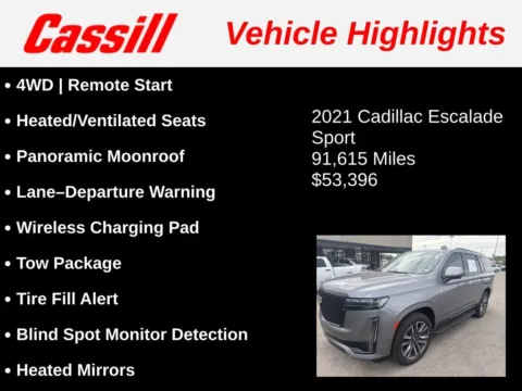 Another view of 2021 Cadillac Escalade Sport for sale in Cedar Rapids, IA at Cassill Motors