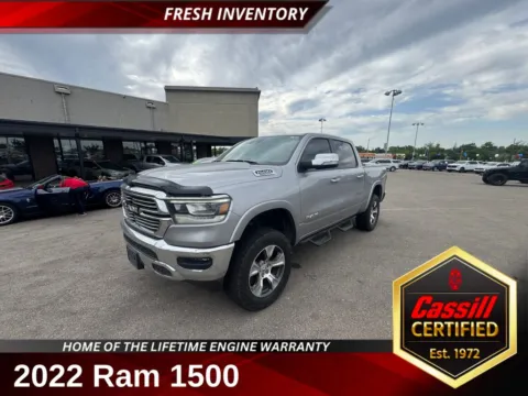 Silver 2022 Ram 1500 Laramie for sale in Cedar Rapids, IA