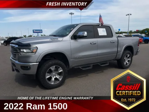 Silver 2022 Ram 1500 Laramie for sale in Cedar Rapids, IA