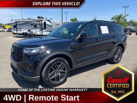 Black 2025 Ford Explorer ST-Line for sale in Cedar Rapids, IA