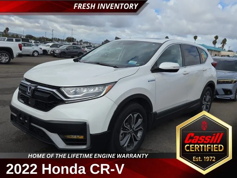White 2022 Honda CR-V Hybrid EX-L for sale in Cedar Rapids, IA