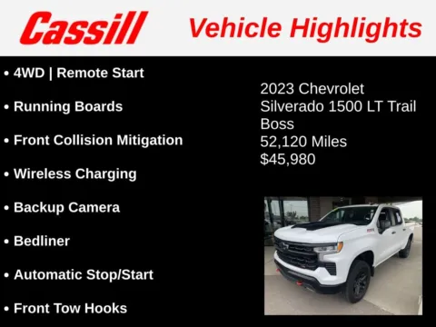 Another view of 2023 Chevrolet Silverado 1500 LT Trail Boss for sale in Cedar Rapids, IA at Cassill Motors