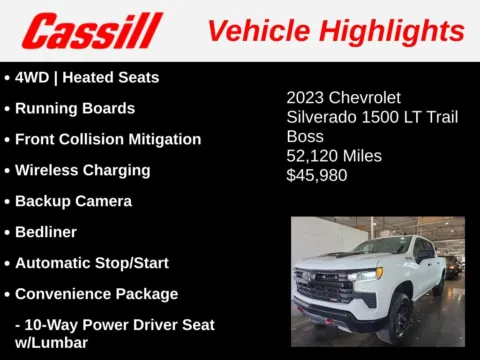Another view of 2023 Chevrolet Silverado 1500 LT Trail Boss for sale in Cedar Rapids, IA at Cassill Motors
