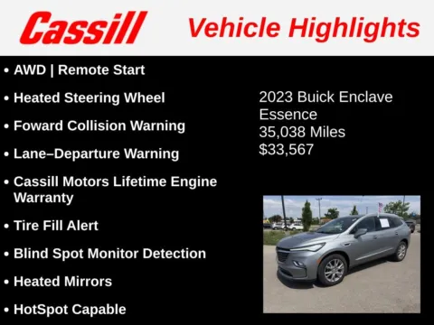 Another view of 2023 Buick Enclave Essence for sale in Cedar Rapids, IA at Cassill Motors