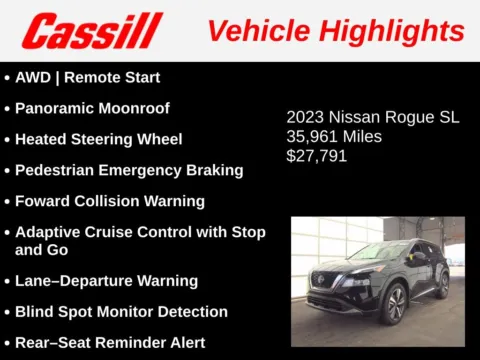 Another view of 2023 Nissan Rogue SL for sale in Cedar Rapids, IA at Cassill Motors