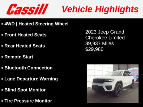 Another view of 2023 Jeep Grand Cherokee Limited for sale in Cedar Rapids, IA at Cassill Motors