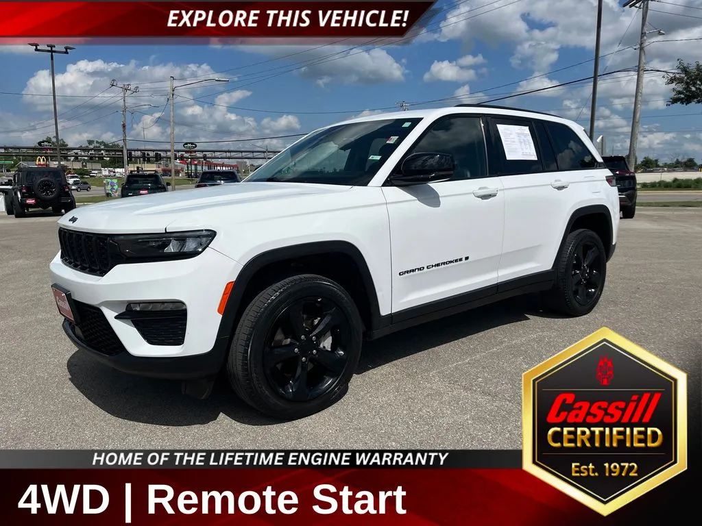 White 2023 Jeep Grand Cherokee Limited for sale in Cedar Rapids, IA