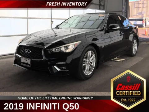 Black 2019 INFINITI Q50 3.0t LUXE for sale in Cedar Rapids, IA
