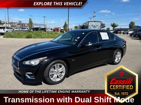 Black 2019 INFINITI Q50 3.0t LUXE for sale in Cedar Rapids, IA