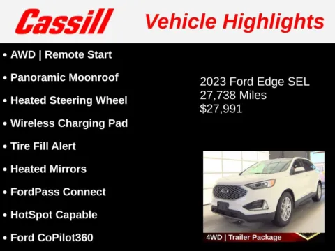 Another view of 2023 Ford Edge SEL for sale in Cedar Rapids, IA at Cassill Motors