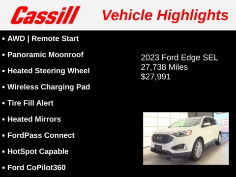 Another view of 2023 Ford Edge SEL for sale in Cedar Rapids, IA at Cassill Motors