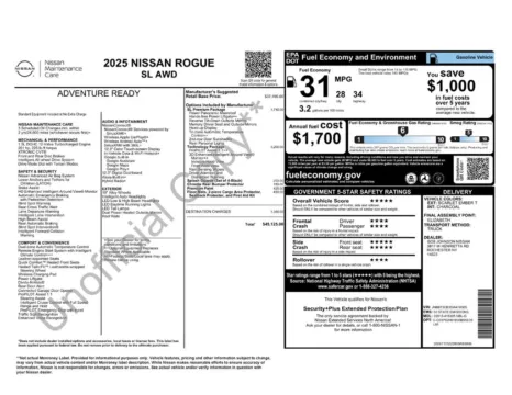 Photos of 2025 Nissan Rogue SL for sale in Cedar Rapids, IA at Cassill Motors