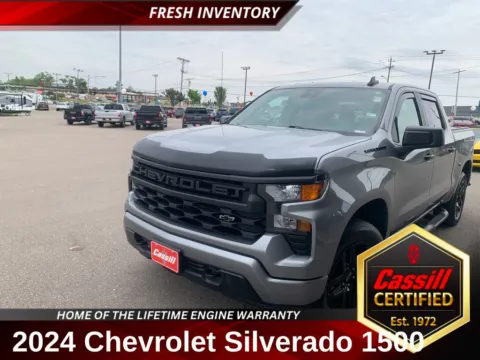 Gray 2024 Chevrolet Silverado 1500 Custom for sale in Cedar Rapids, IA