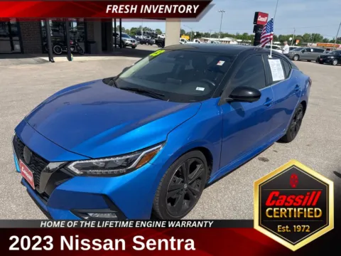 Blue 2023 Nissan Sentra SR for sale in Cedar Rapids, IA