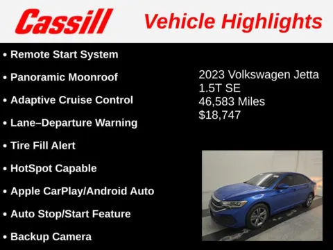 Another view of 2023 Volkswagen Jetta 1.5T SE for sale in Cedar Rapids, IA at Cassill Motors
