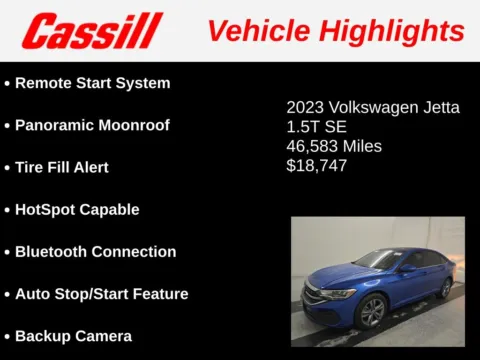 Another view of 2023 Volkswagen Jetta 1.5T SE for sale in Cedar Rapids, IA at Cassill Motors