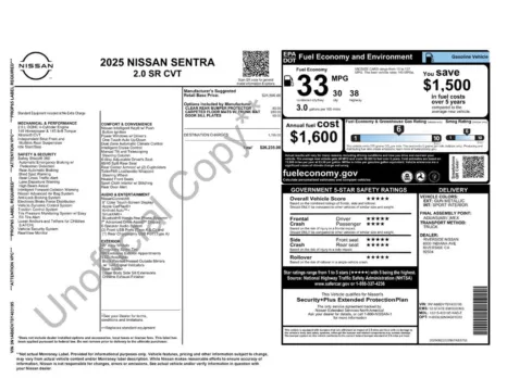 Photos of 2025 Nissan Sentra SR for sale in Cedar Rapids, IA at Cassill Motors